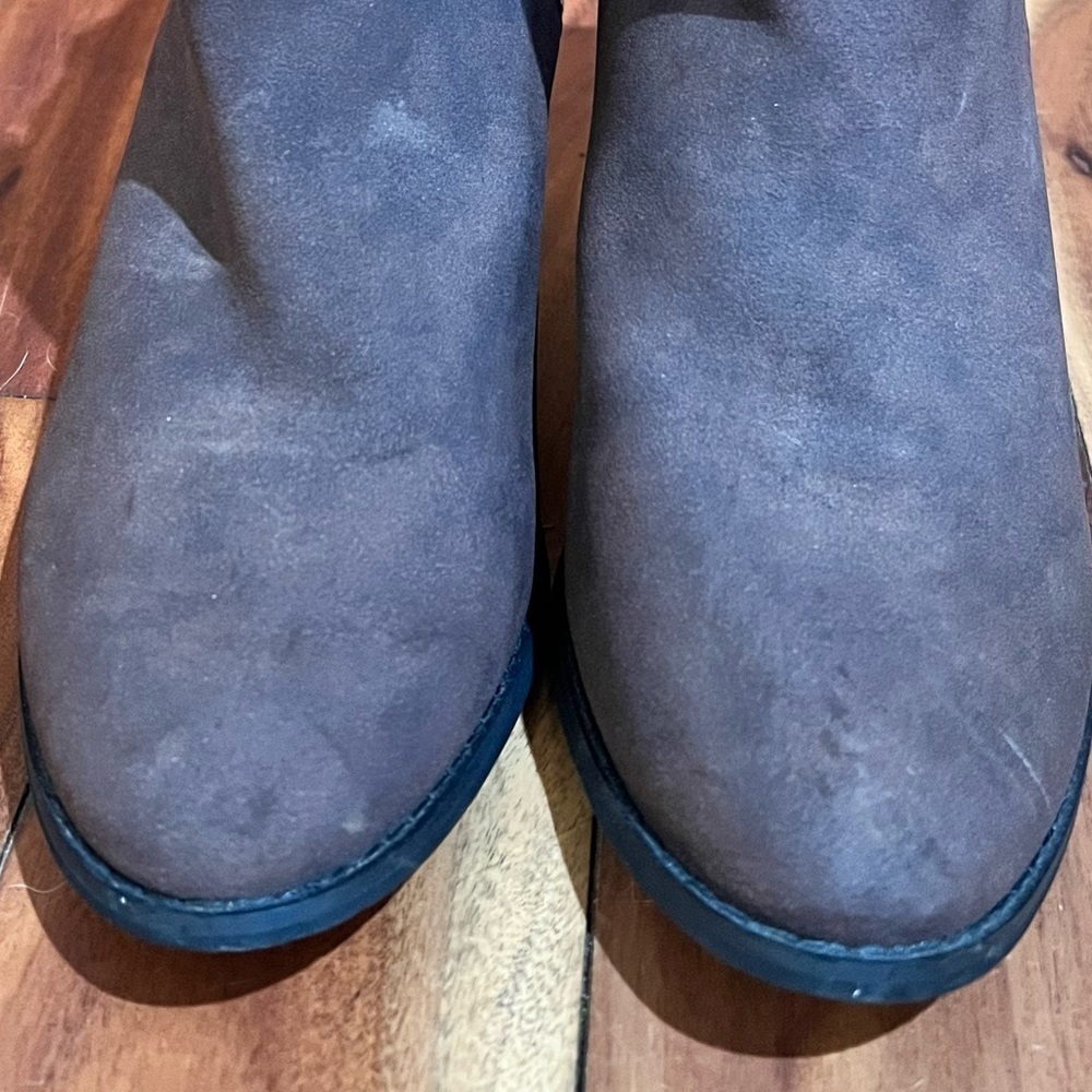 Maurices 10M Vegan Taupe Ankle Boots Embossed Mixed Media Casual Boho Western - Picture 7 of 10